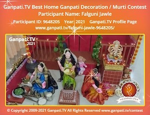 Falguni Jawle Home Ganpati Picture