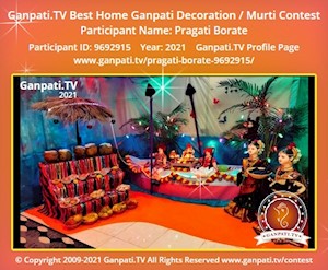 Pragati Borate Home Ganpati Picture