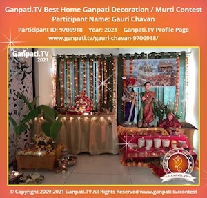 Gauri Chavan Home Ganpati Picture