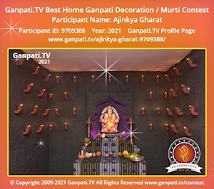 Ajinkya Gharat Home Ganpati Picture