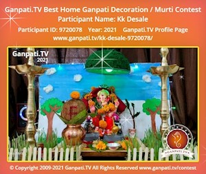 Kk Desale Home Ganpati Picture