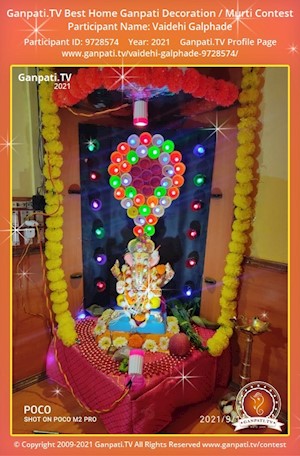 Vaidehi Galphade Home Ganpati Picture