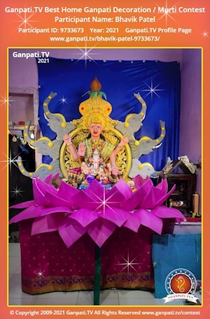 Bhavik Patel Home Ganpati Picture