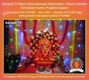 Prajakta Godase Home Ganpati Picture