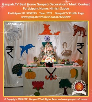 Nimish Saboo Home Ganpati Picture