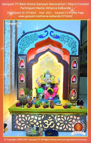 Atharva Kalbande Home Ganpati Picture