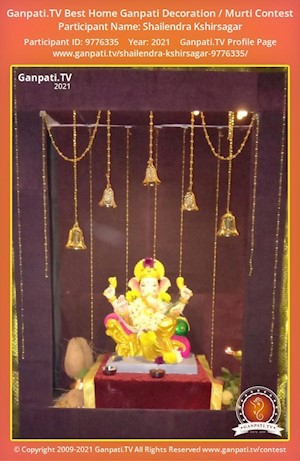 Shailendra Kshirsagar Home Ganpati Picture