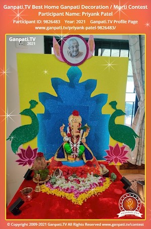 Priyank Patel Home Ganpati Picture