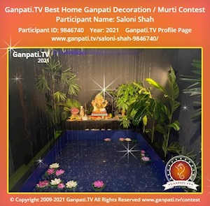 Saloni Shah Home Ganpati Picture