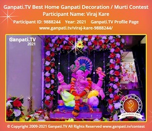 Viraj Kare Home Ganpati Picture