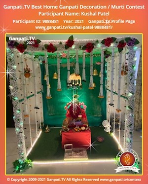 Kushal Patel Home Ganpati Picture