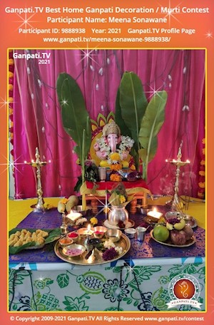 Meena Sonawane Home Ganpati Picture