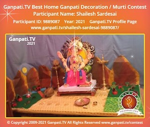Shailesh Sardesai Home Ganpati Picture