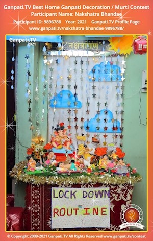 Nakshatra Bhandae Home Ganpati Picture