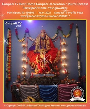 Yash Juwatkar Home Ganpati Picture