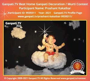 Prashant Kakatkar Home Ganpati Picture