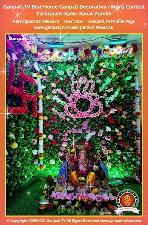 Ronak Parekh Home Ganpati Picture